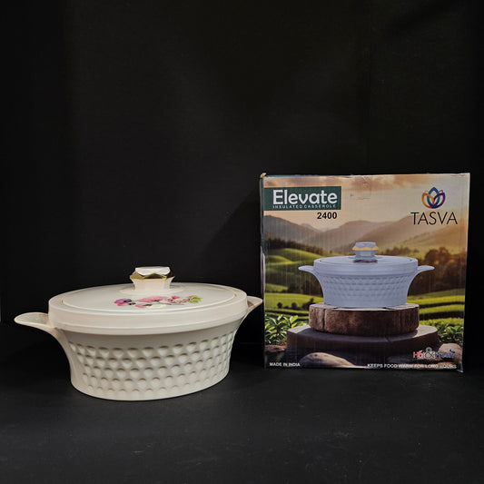 Tasva Elevate Insulated casserole Hot&Fresh Hotpack with 2400ml capacity keeps food warm for long hours