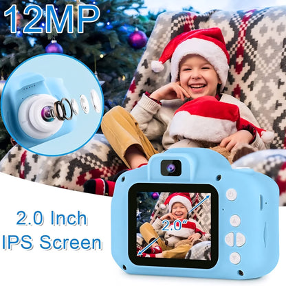 Kids Digital Camera, 2.0 Inch Screen, 3MP HD Lens, 1080P Video Recording