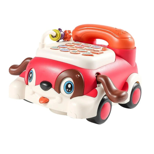 Baby Telephone Toy Game Parent Child Interactive Toy for Baby Boy Girls Kids Rose red | Toys for Baby | Developmental Baby Toys