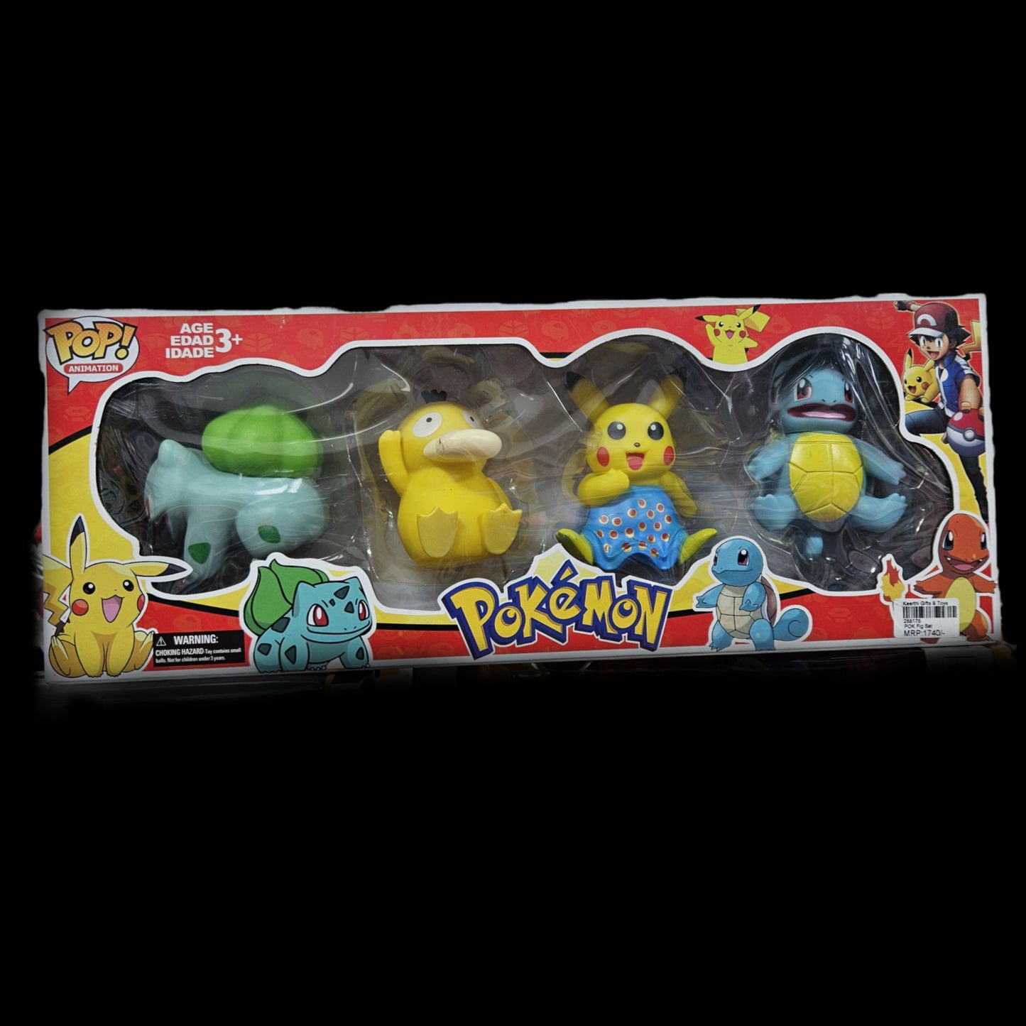 Pokémon Cartoon characters 4pcs set Action Figures