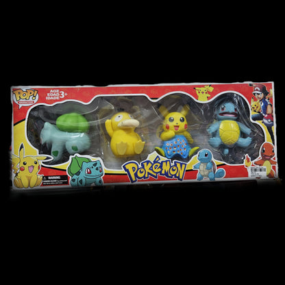 Pokémon Cartoon characters 4pcs set Action Figures