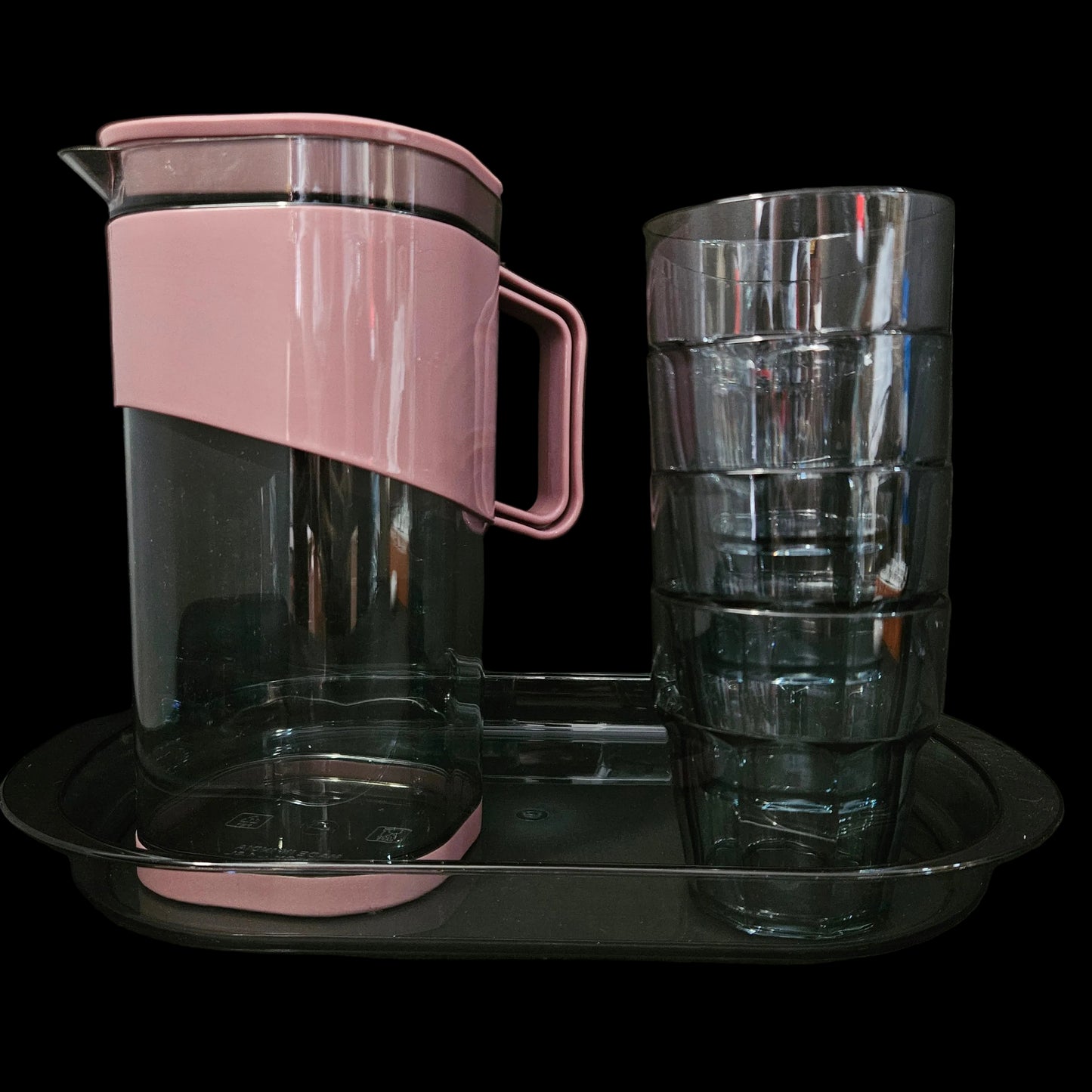 Excel ware Elixia juice jug(1800ml),serving tray&4pcs glass(300ml)set