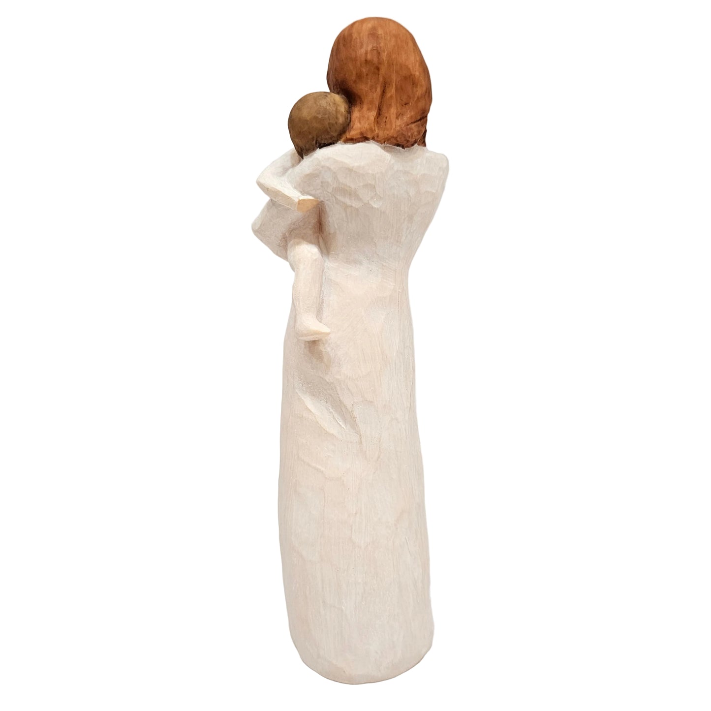 Willow Tree figurine, titled "Child of My Heart" and sculpted by Susan Lordi, parent holding a baby close to their chest