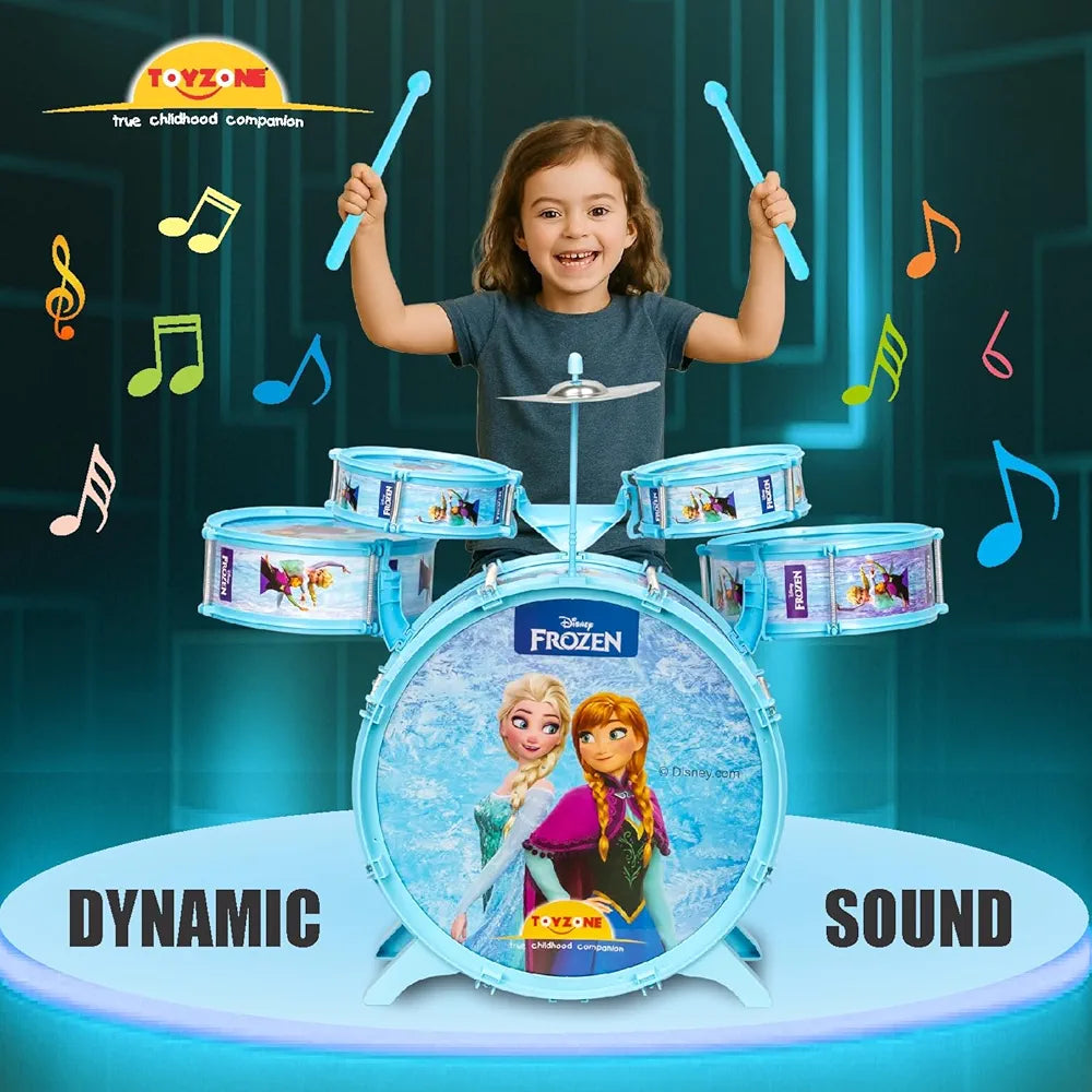 Cartoon characters like Frozen,Barbie & Spiderman themed Drum Set Multifunctional Jazz Drum | Musical Drum Set | Music Play Toy | Kids Percussion Set | Toy Drum kit | Musical Instrument for Kids