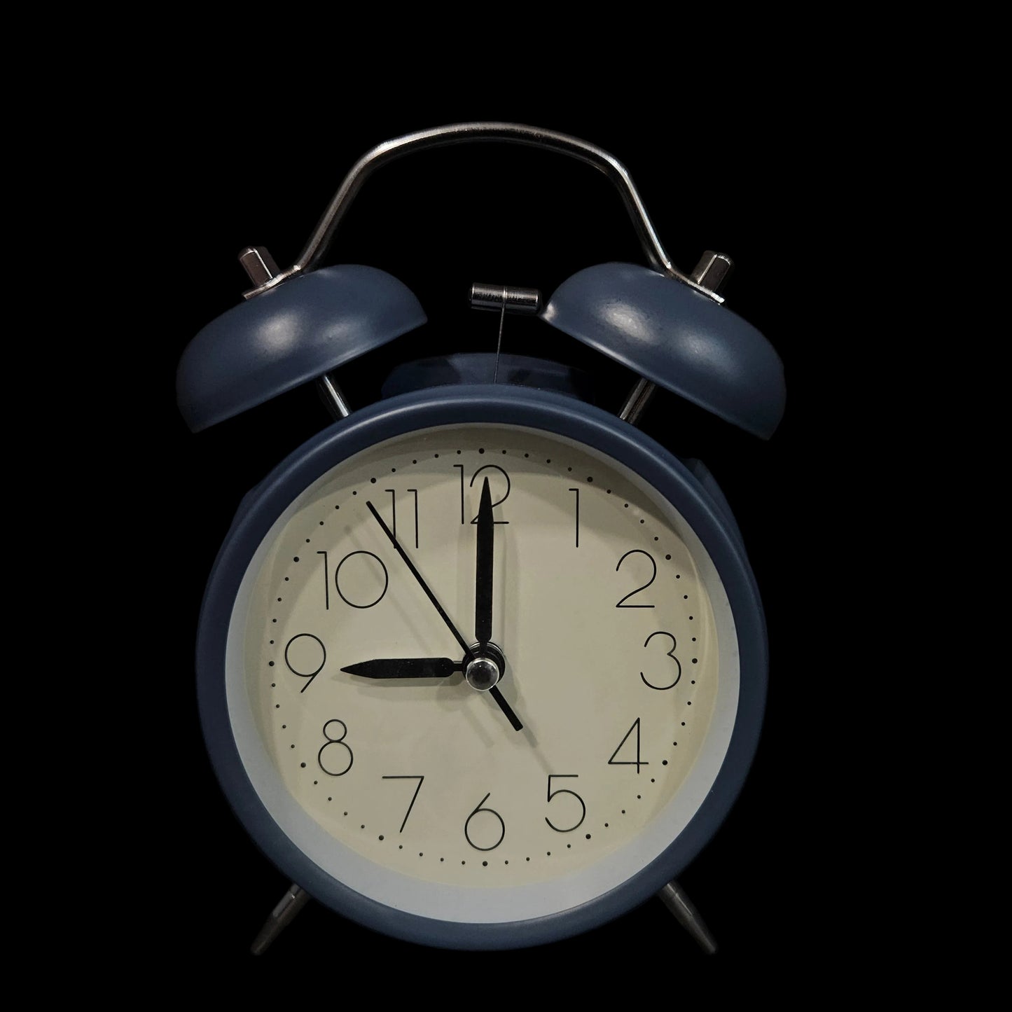 Cute Small Clock with Loud Bell Alarm, Stylish Mini Table Clock for Kids Boys Girls Students Heavy Sleepers Study Table