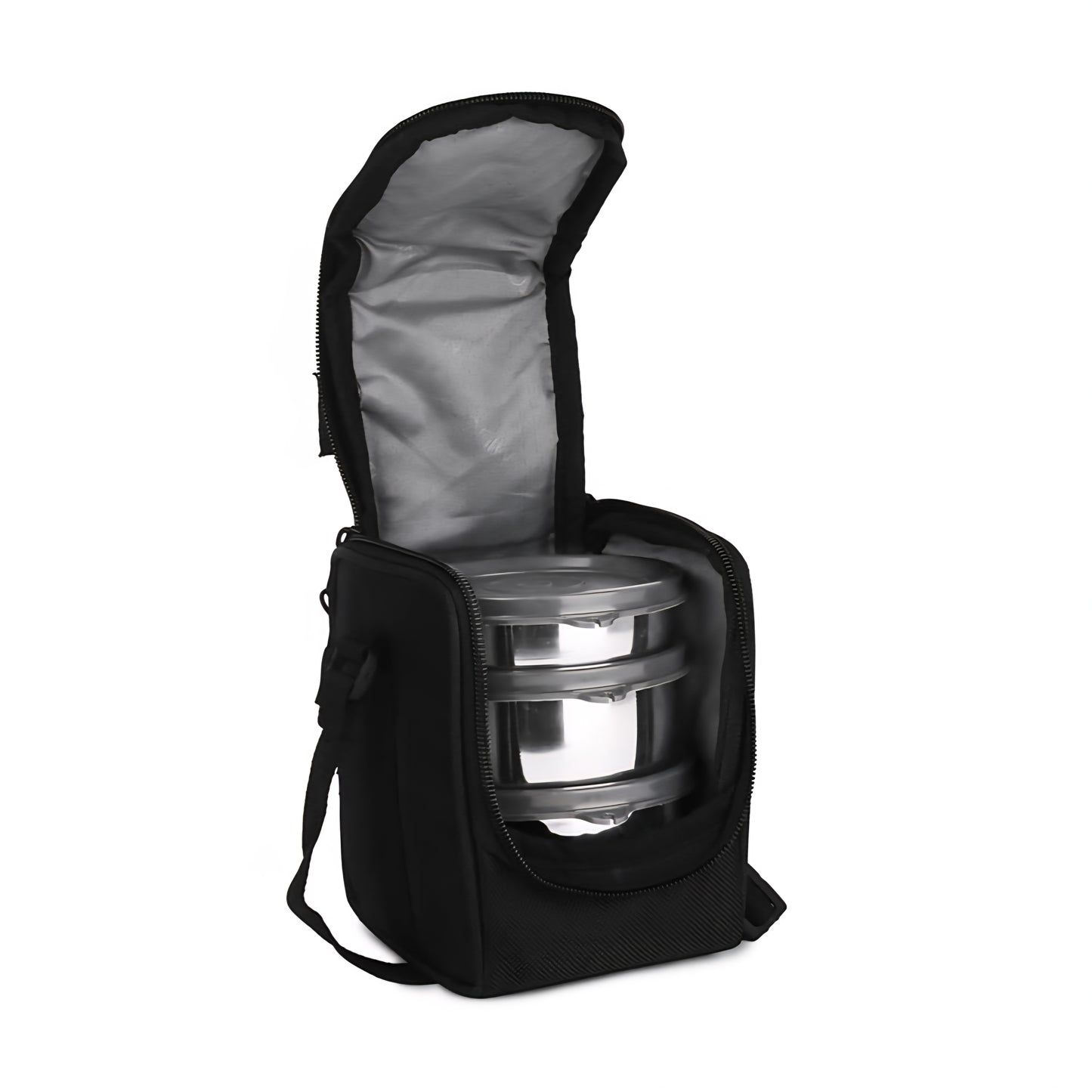 Milton Tasty Lunch 4 Steel Tiffin Leak-proof, food grade steel & light weight