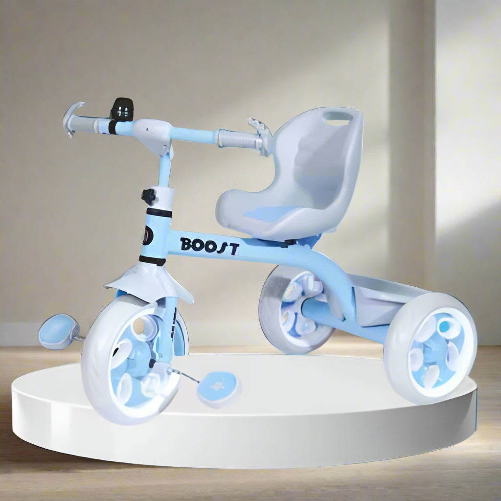Dash Star Boost Tricycle with Storage Basket and Wide Seat Tricycle