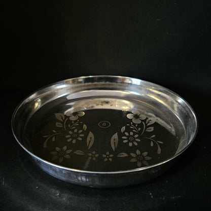 Steel High Quality Flowral design everyday best for home Solid steel,Round Plate