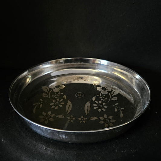Steel High Quality Flowral design everyday best for home Solid steel,Round Plate