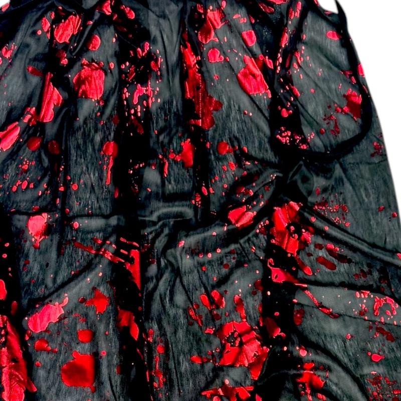 Bloody Hand Black Butcher's Cape Halloween Blood