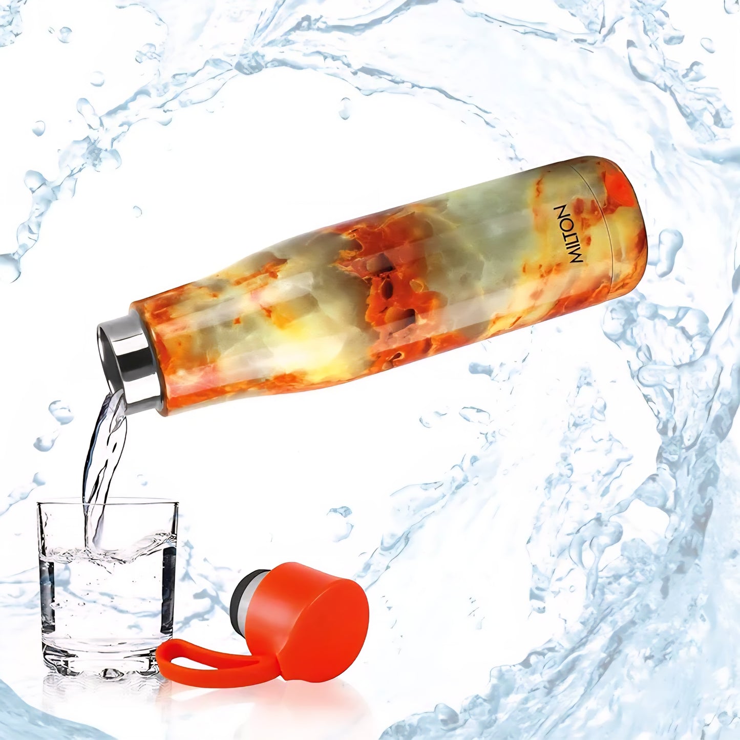 Milton Mirage 800 Thermosteel Hot and Cold Water Bottle 760 ml with Vacuum Insulated easy grip double walled Leak Proof Water Bottle