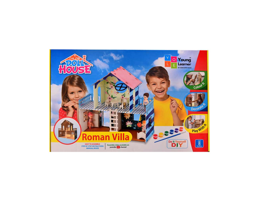Cute little Doll House Farm villa colour it,Decorate it & Play with it big craft kit