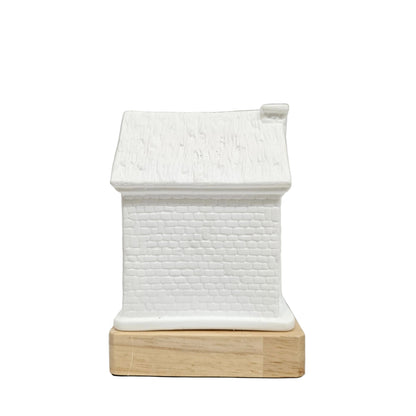 Touch sensor snow house with multi colour Lights Rechargeable Showpiece Figurine