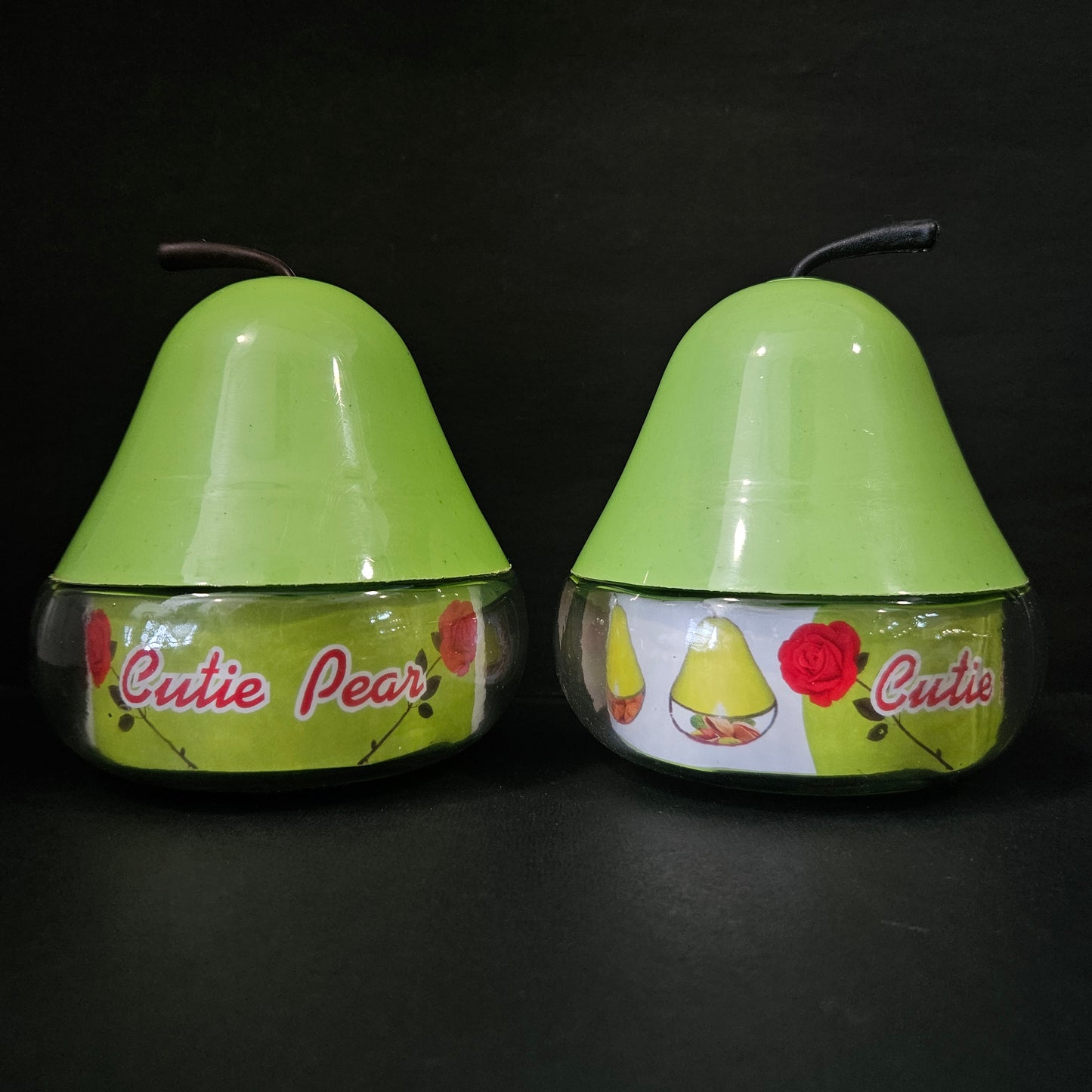Cute pear 2 piece set Dry Fruits Storage container for Return gifting purpose