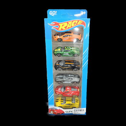 6-Car Pack of Metal cars, Gift For Collectors & Kids Ages 3 Yrs & Up-Color & Design
