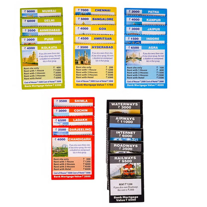 Little Business Popular with Notes 5 in 1 Board Game Along with Other Games Like Ludo, Snakes Ladder, Car Rally & Cricket