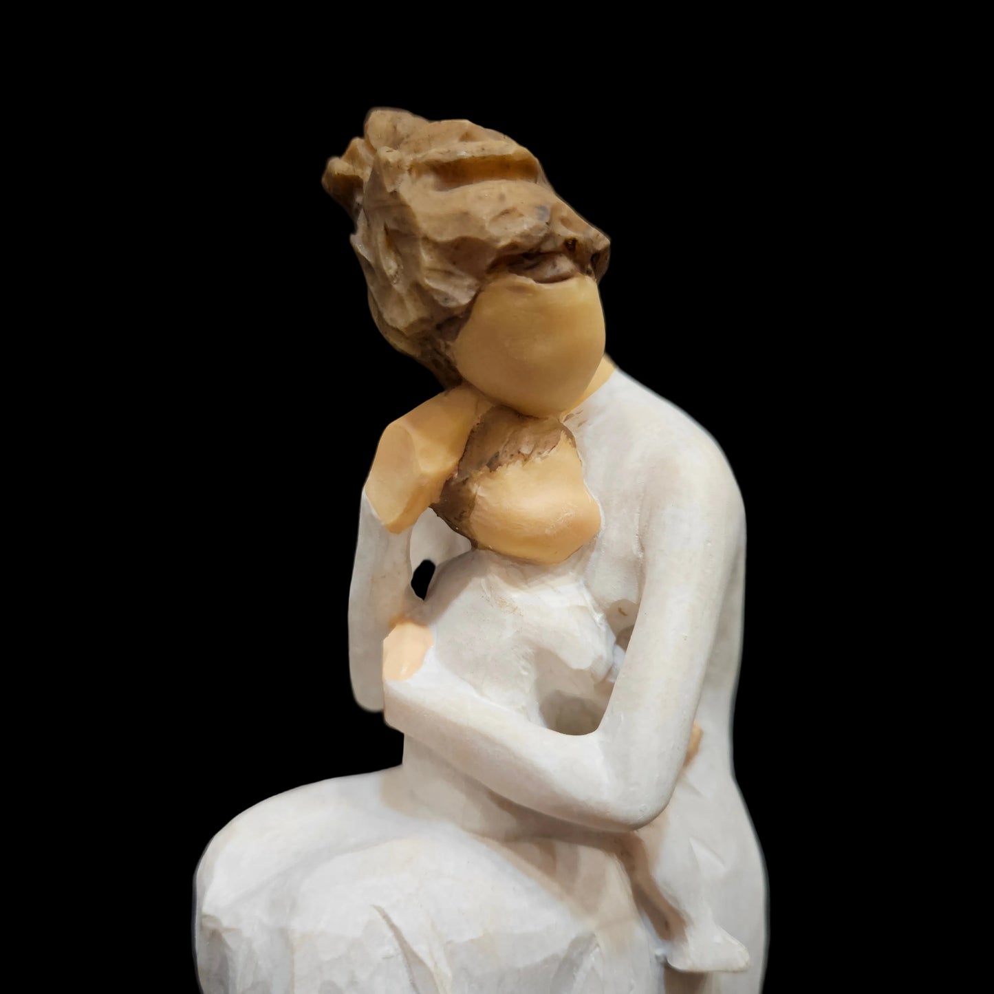 Mother & Baby hugging Sculpted Handcrafted  Showpiece Figurine