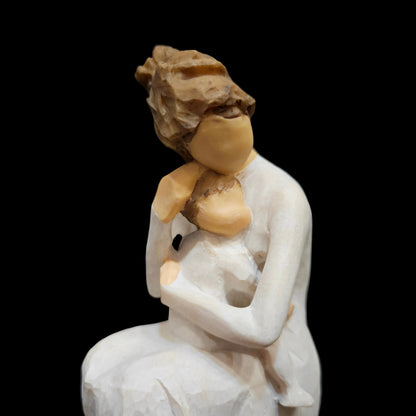 Mother & Baby hugging Sculpted Handcrafted  Showpiece Figurine