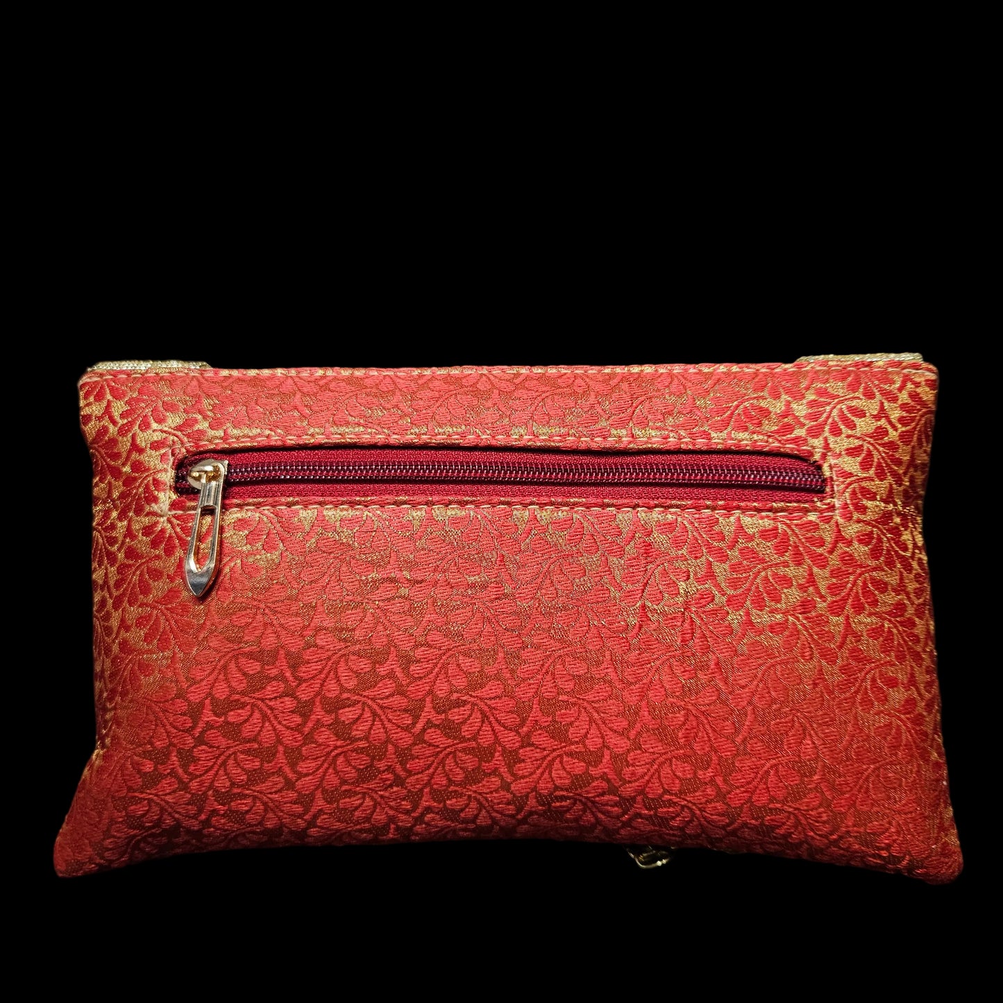 Clutch Purse for Women Girls Handmade Evening Bag with Artificial Beads Flap
