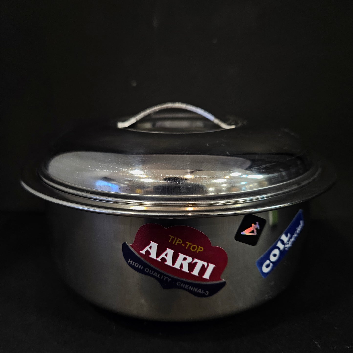 Stainless Steel Round storage box with lid perfect for Return gifting purpose