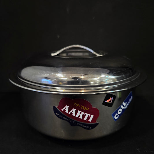 Stainless Steel Round storage box with lid perfect for Return gifting purpose