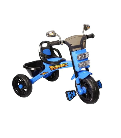 Dash star thunder tricycle with Lights& backrest for safety,storage Basket & cushion seat for comfortable experience tricycle for kids