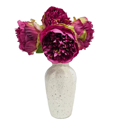 Flower Vase for Home Decor Flower Vase for Dining Table | White Flower Vase | Aesthetic Flower Vase for Office