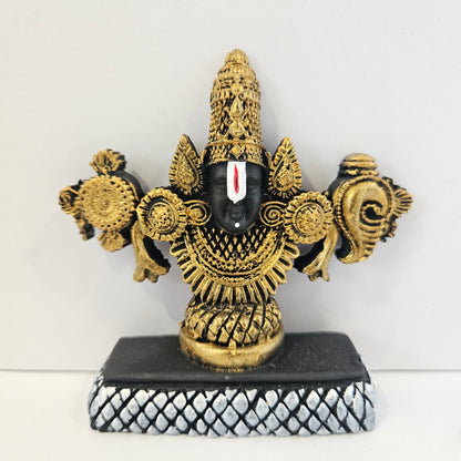 Lord Venkateswara Balaji Idol Antique Matte Finish Murti Tirupati Balaji Statue for Home Mandir, Office & Gifting
