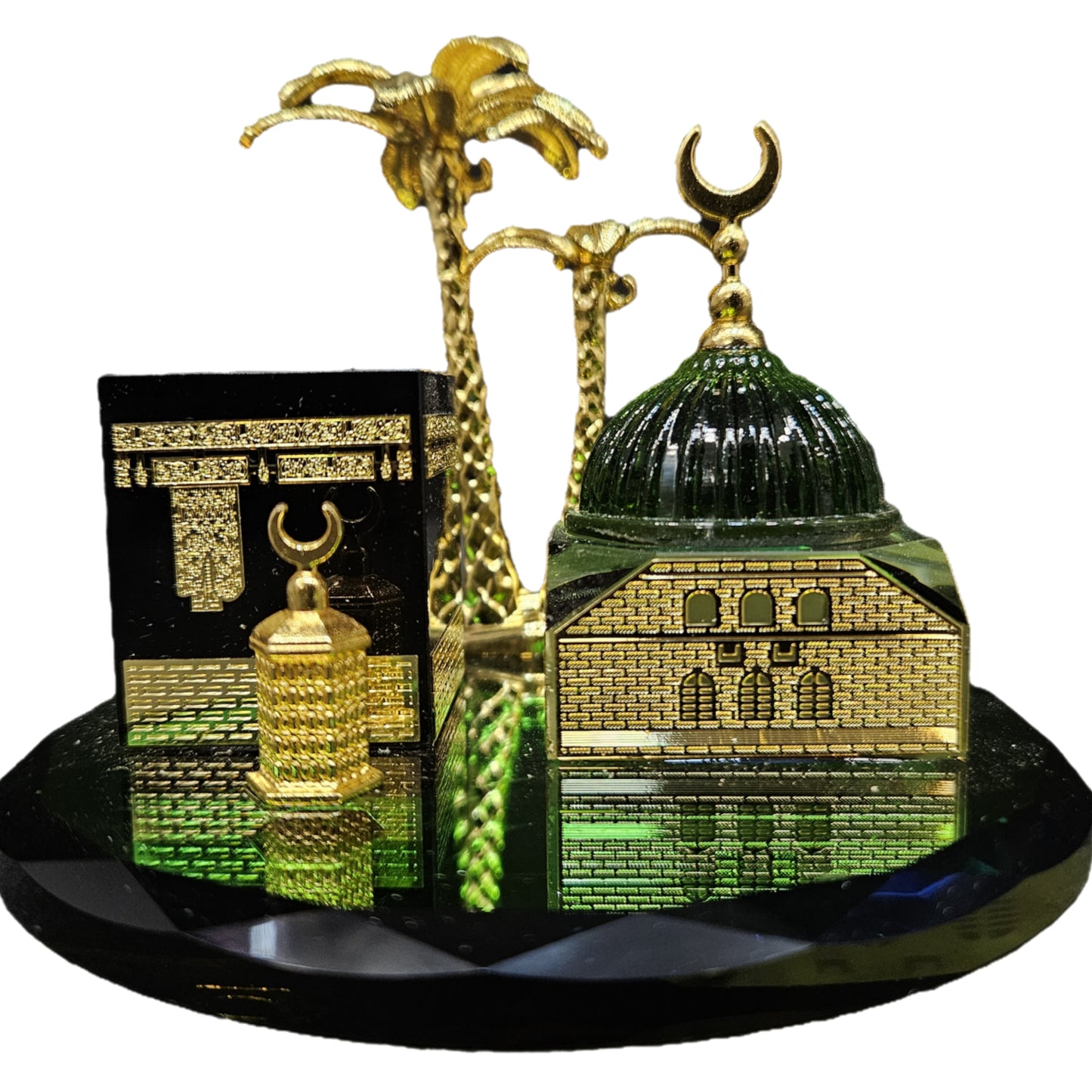Muslim Miniature Crystal showpiece Car Islamic Building Model Statue 1 Piece Muslim Crafts Model