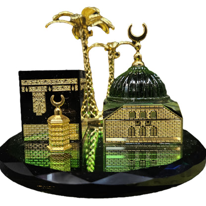 Muslim Miniature Crystal showpiece Car Islamic Building Model Statue 1 Piece Muslim Crafts Model