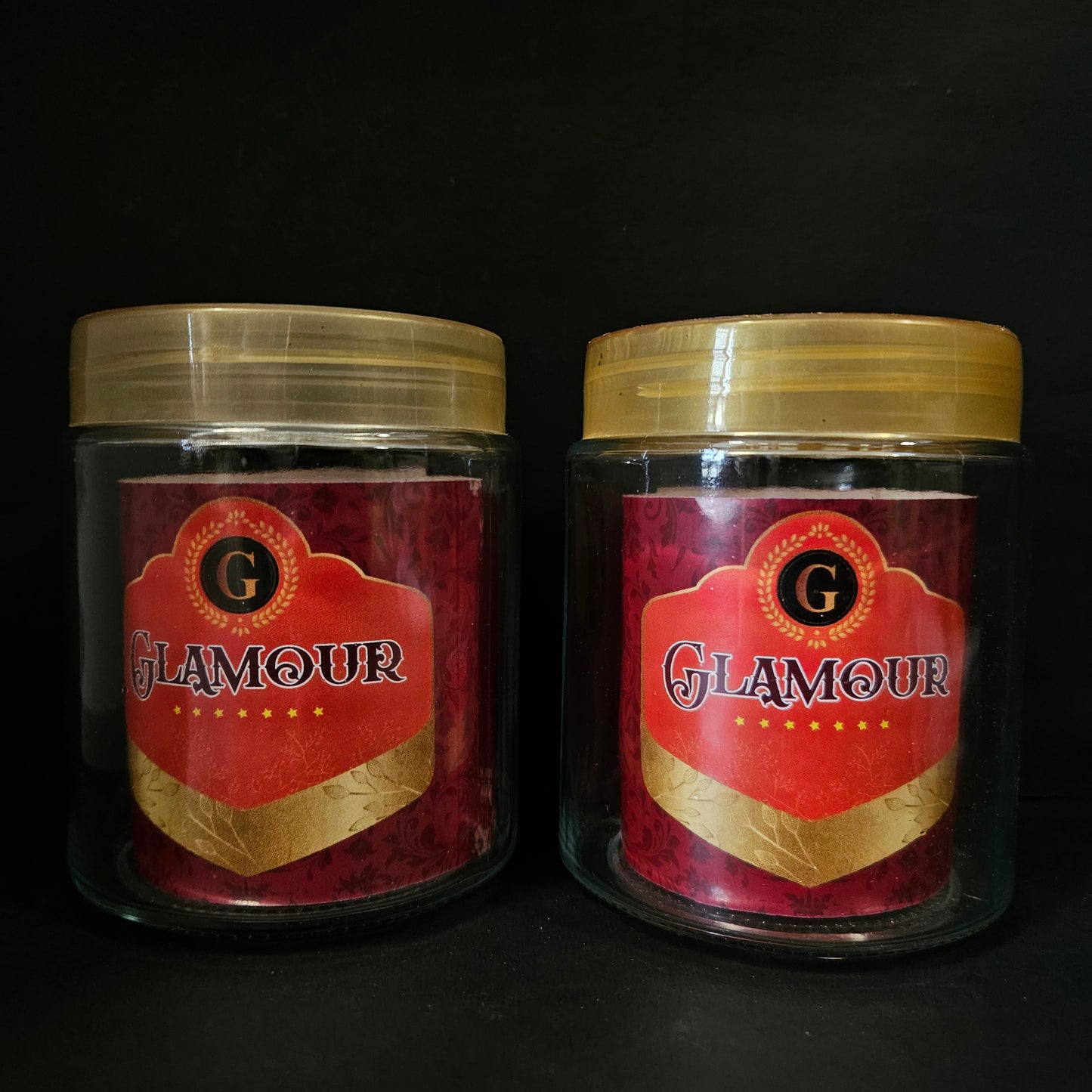 Glimmer 2 piece glass jar gift set for groceries storage purpose & Return gifting
