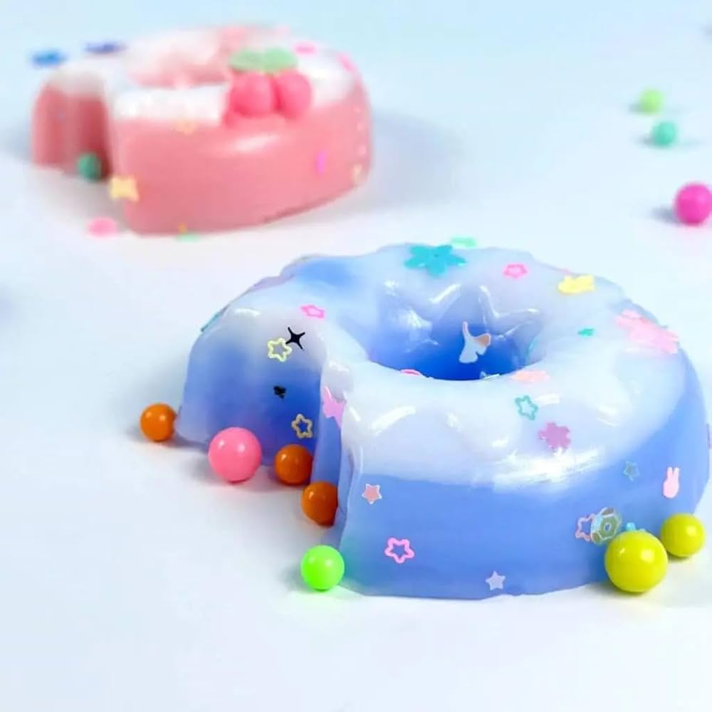 Cute Plushy Squishy Toy – Soft Slow Rising Stress Relief Squeeze Toy, Biten Donut Collectible for Kids