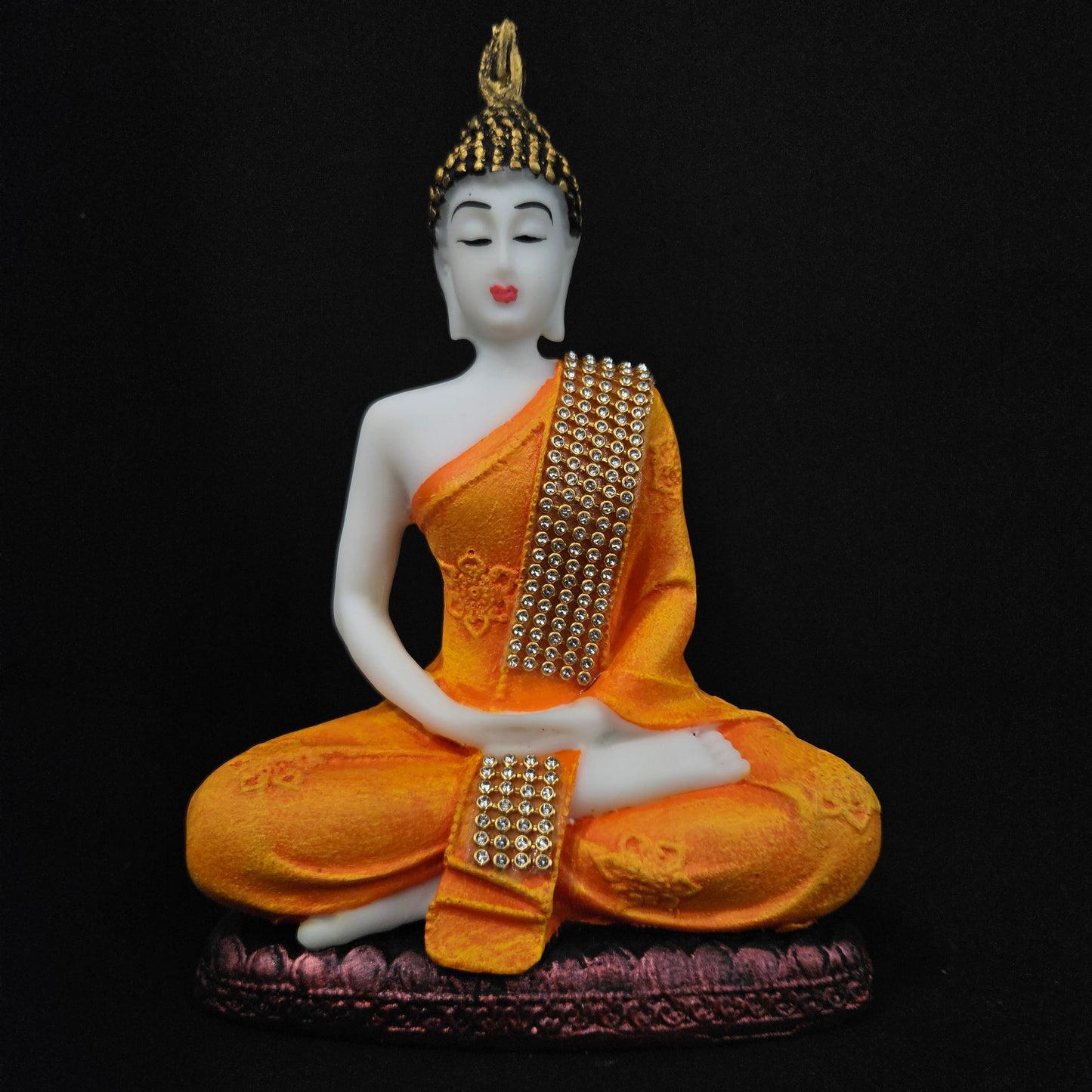 Lord Buddha with attractive stones designe sitting for home & Pooja room decor