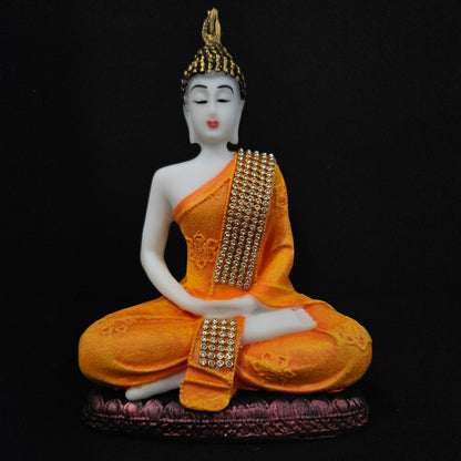 Lord Buddha with attractive stones designe sitting for home & Pooja room decor