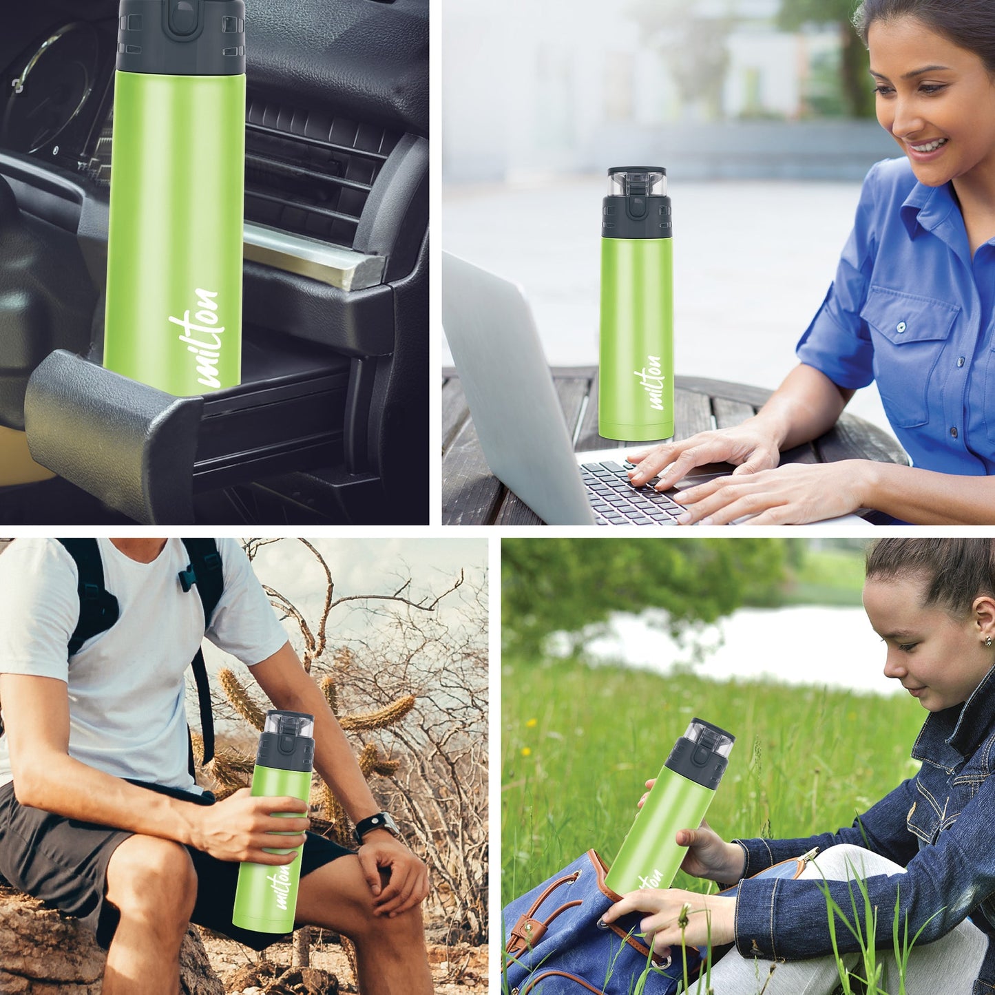 Atlantis Thermosteel Water Bottle (Milton)Leak-proof design & is easy to maintain