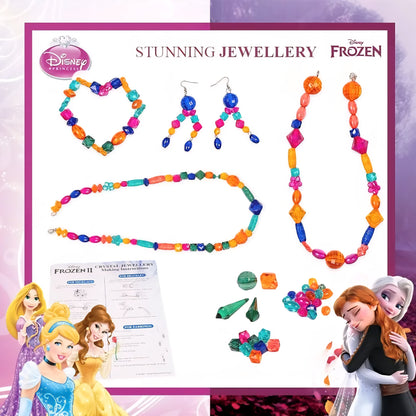 RATNA'S 2 in 1 Disney Princess & Frozen Jewelry Making DIY Kit
