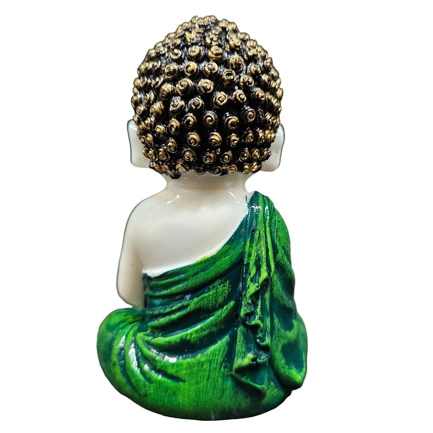 Handcrafted Resine Little Laughing Buddha Monk Sculpture | Showpiece for Home Decor and Office