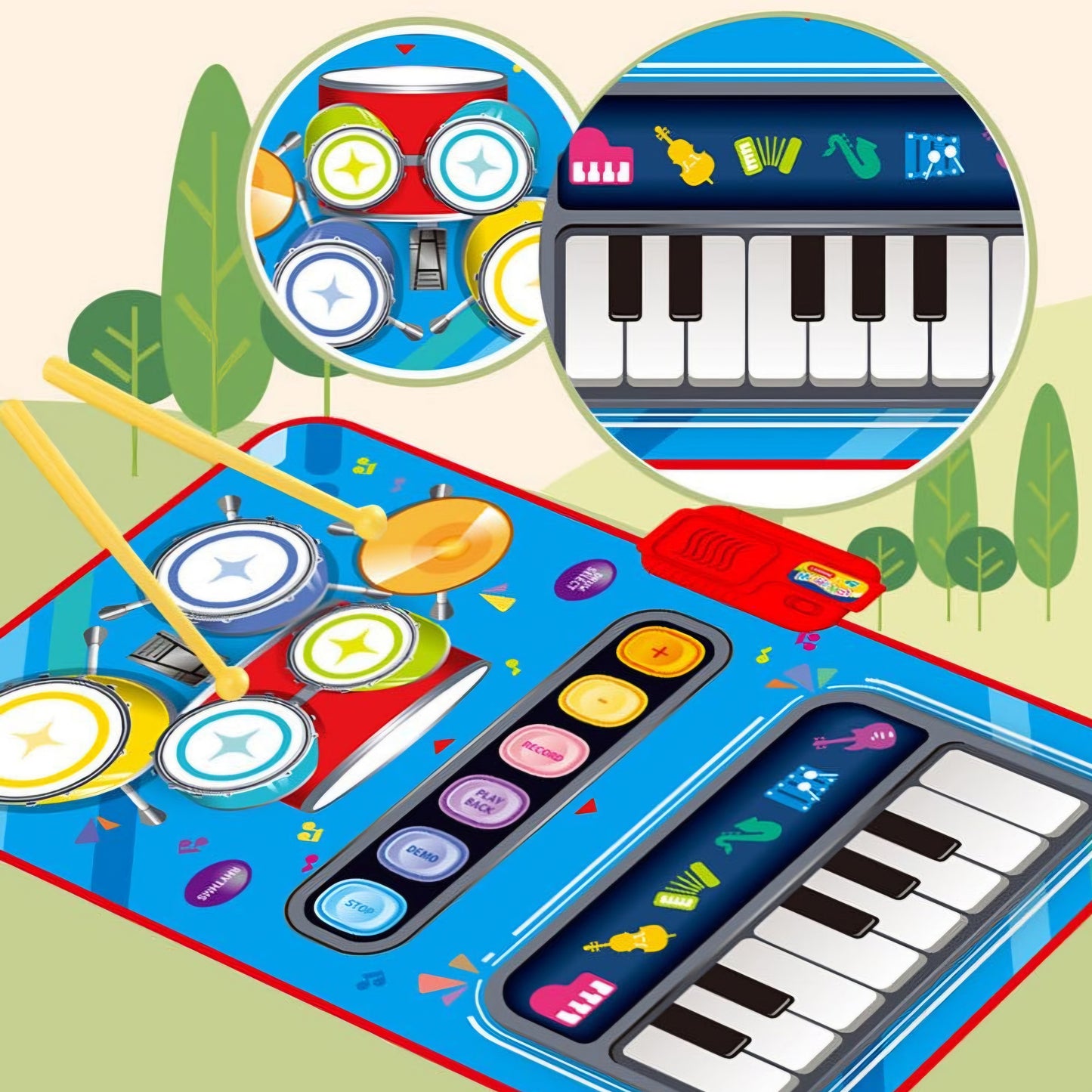 Lumo Jass Play Mat 2 in 1 Touch & Learn for kids