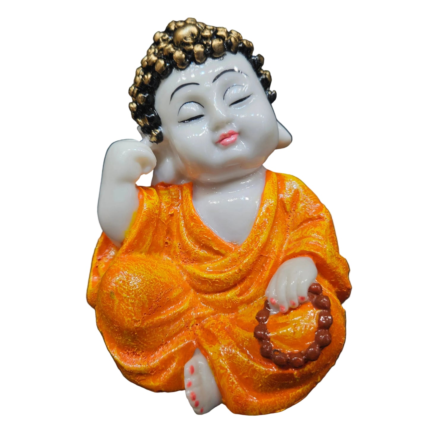 Polyresin Sitting Buddha Meditating Statue for Housewarming, Peace Beautiful Home/Office Decor Showpiece