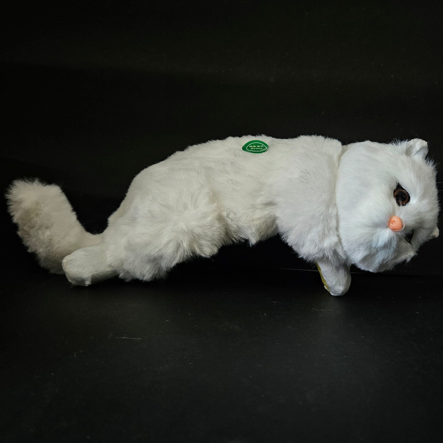 Kitten Model Fur Pet Home Decor Showpiece for Gifts White