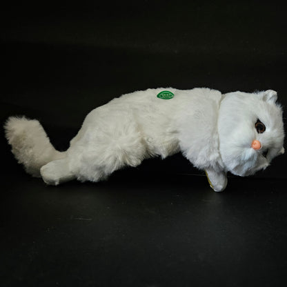 Kitten Model Fur Pet Home Decor Showpiece for Gifts White