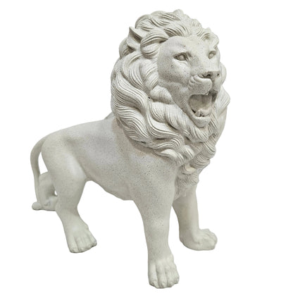 Standing guardian lion statue, which is a classic architectural and entryway accent pieces Showpiece Figurine