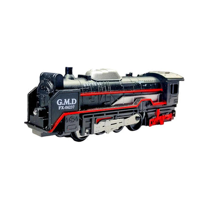 Black Colour Toy Train for Kids |19 pcs Plastic Train Set | Battery Operated Train Engine Toy for Kids | High Speed Engine Train with Round Track