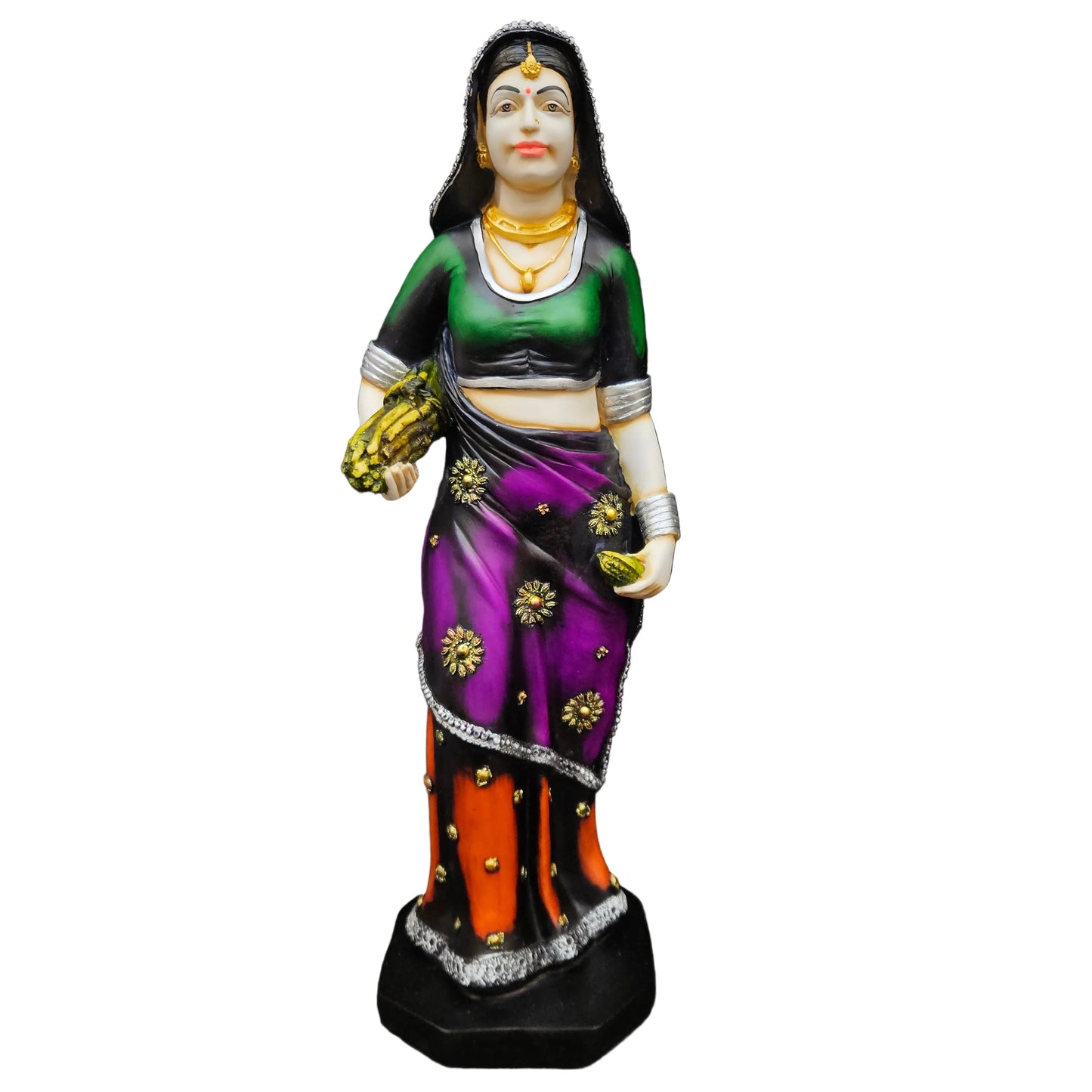 Rajasthani Traditional women Polyresin Statue Showpiece Figurine for gifting & home Decor