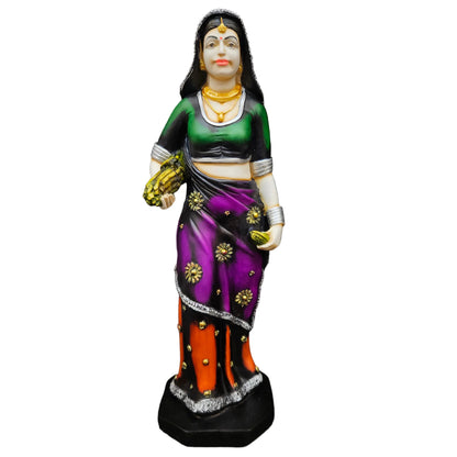 Rajasthani Traditional women Polyresin Statue Showpiece Figurine for gifting & home Decor