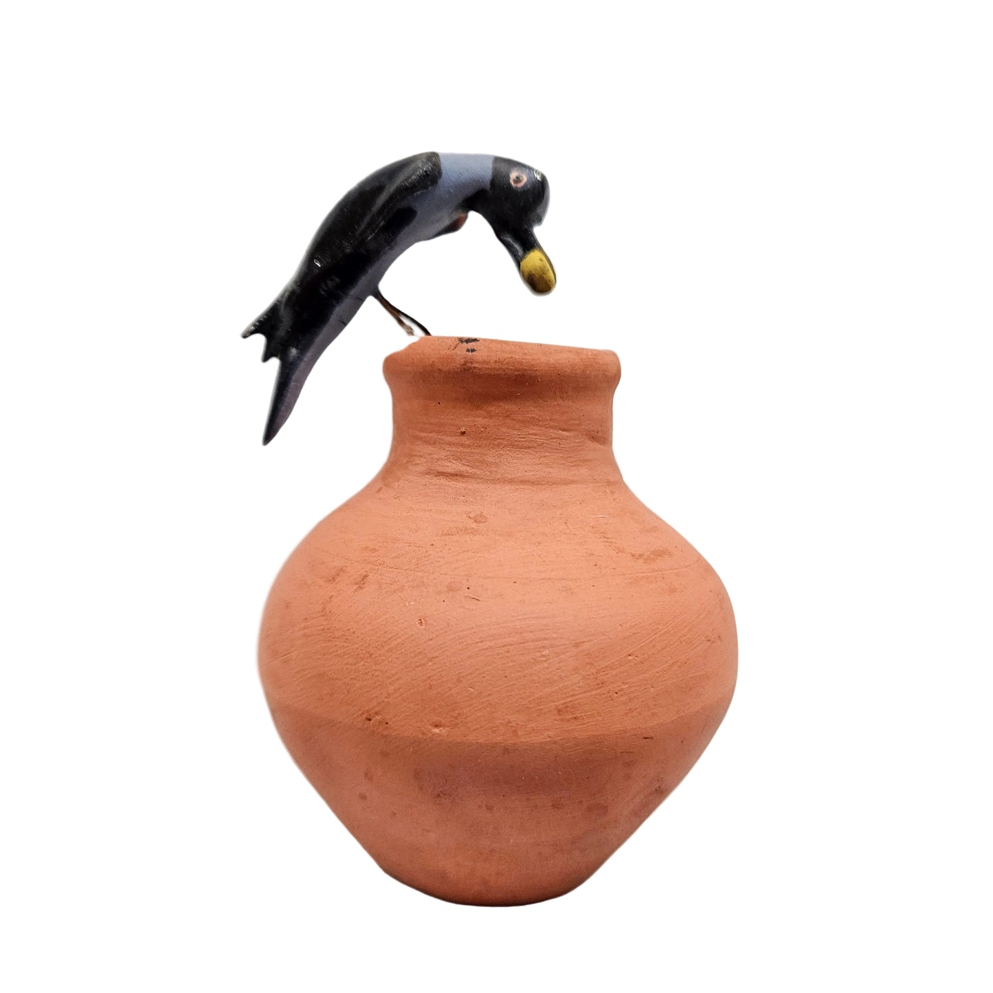 Handcrafted decorative showpiece inspired by the "Thirsty Crow" story Showpiece Figurine