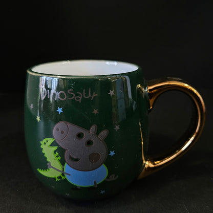 Peppa Pig cartoon character printed Ceramic mug with multiple colours