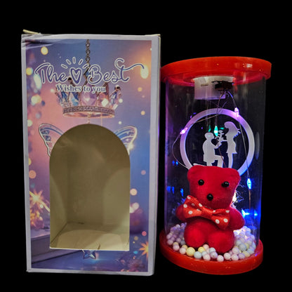 Panda best wishes lighting in a glass capsule perfect for couple gifting