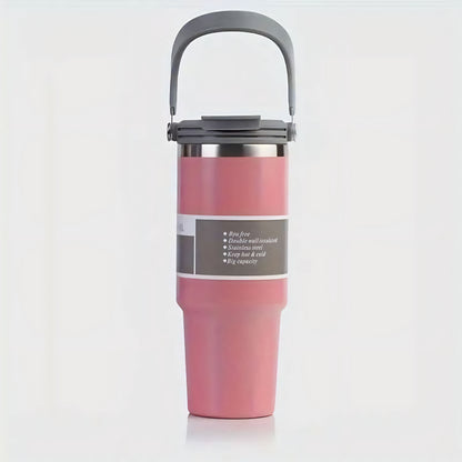 tumbler with straw, Keep Hot/Cold for Hours, Vacuum water bottle Stainless Steel Tumbler