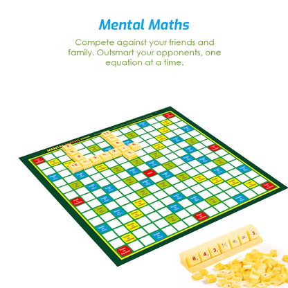 Ratna's Mental Maths Junior Board Game, Educational Crossword Game with Numbers, Family Games for Adults and Kids